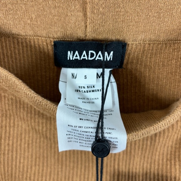 Nadaam Ribbed Flare Pant Small Cashmere Silk NWT - Picture 5 of 5